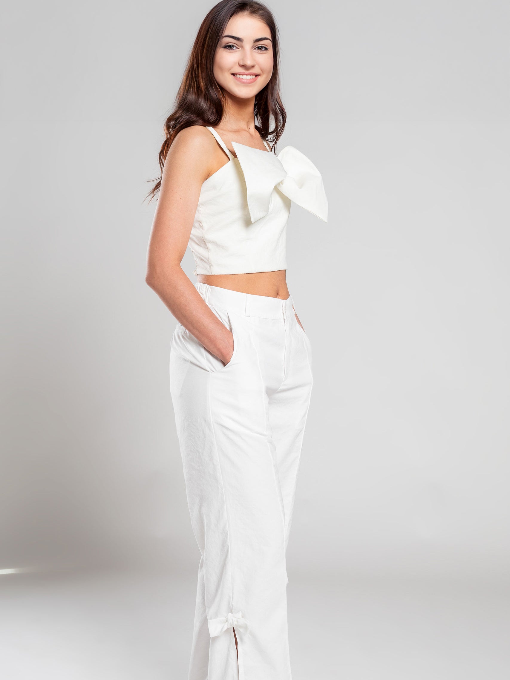 Crop top ivory – GORAH