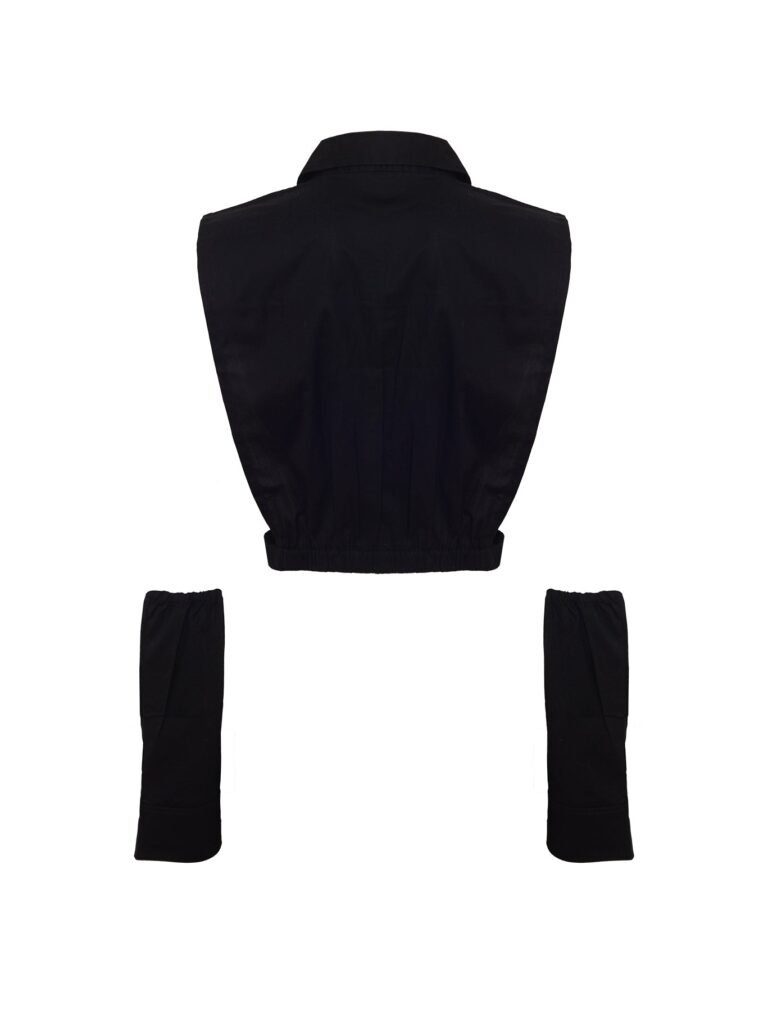 Cuello y puño marfil bordado – GORAH
