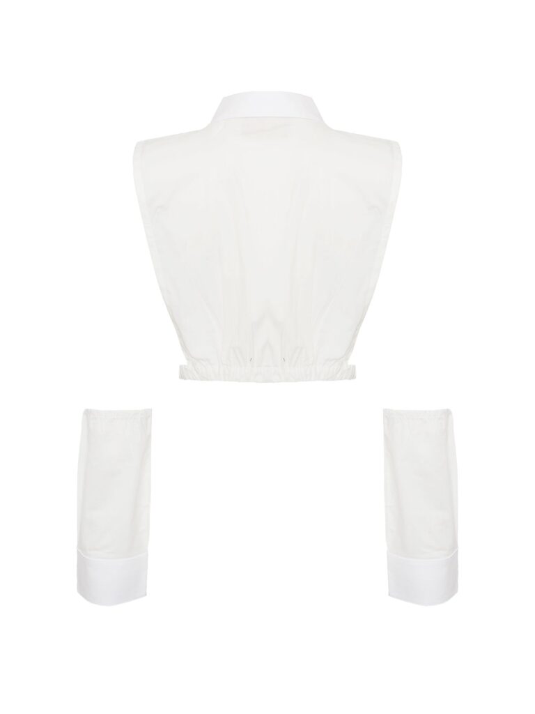Cuello y puño marfil bordado – GORAH