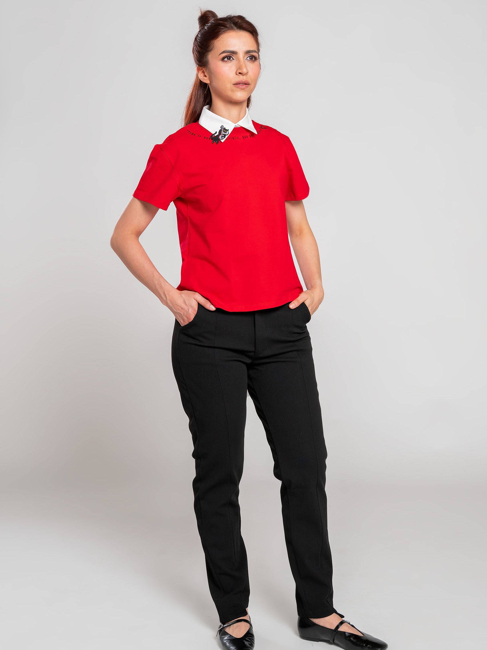 T-shirt básica Él es la respuesta – GORAH