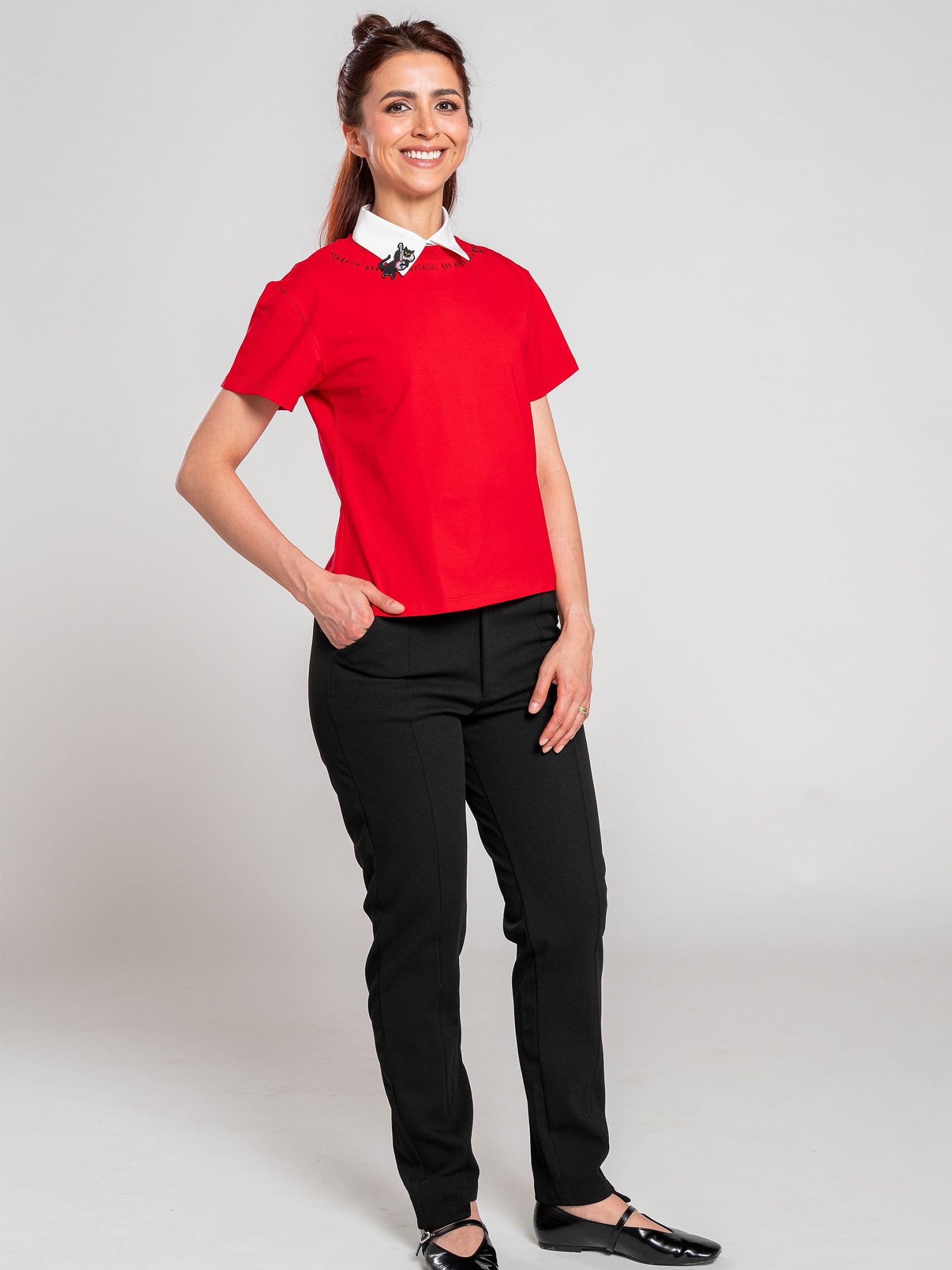 T-shirt básica Él es la respuesta – GORAH