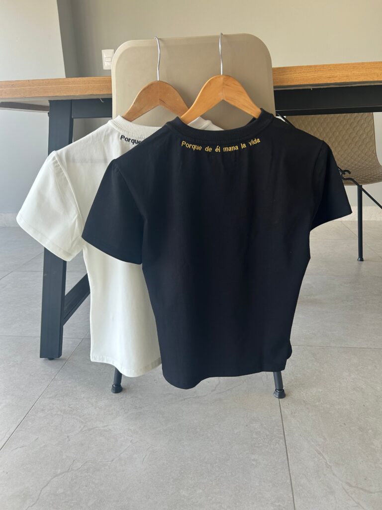 T-shirt básica Él es la respuesta – GORAH