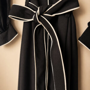 Vestido con sesgo en contraste – GORAH