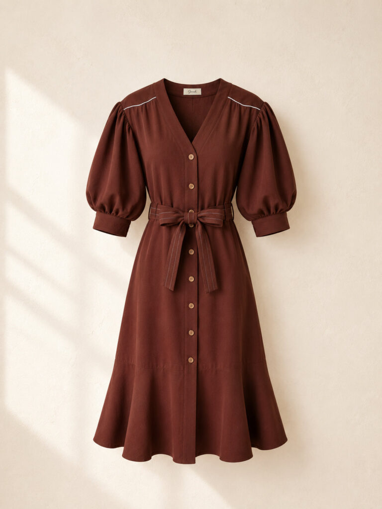 Vestido corto con botones de diseño – GORAH
