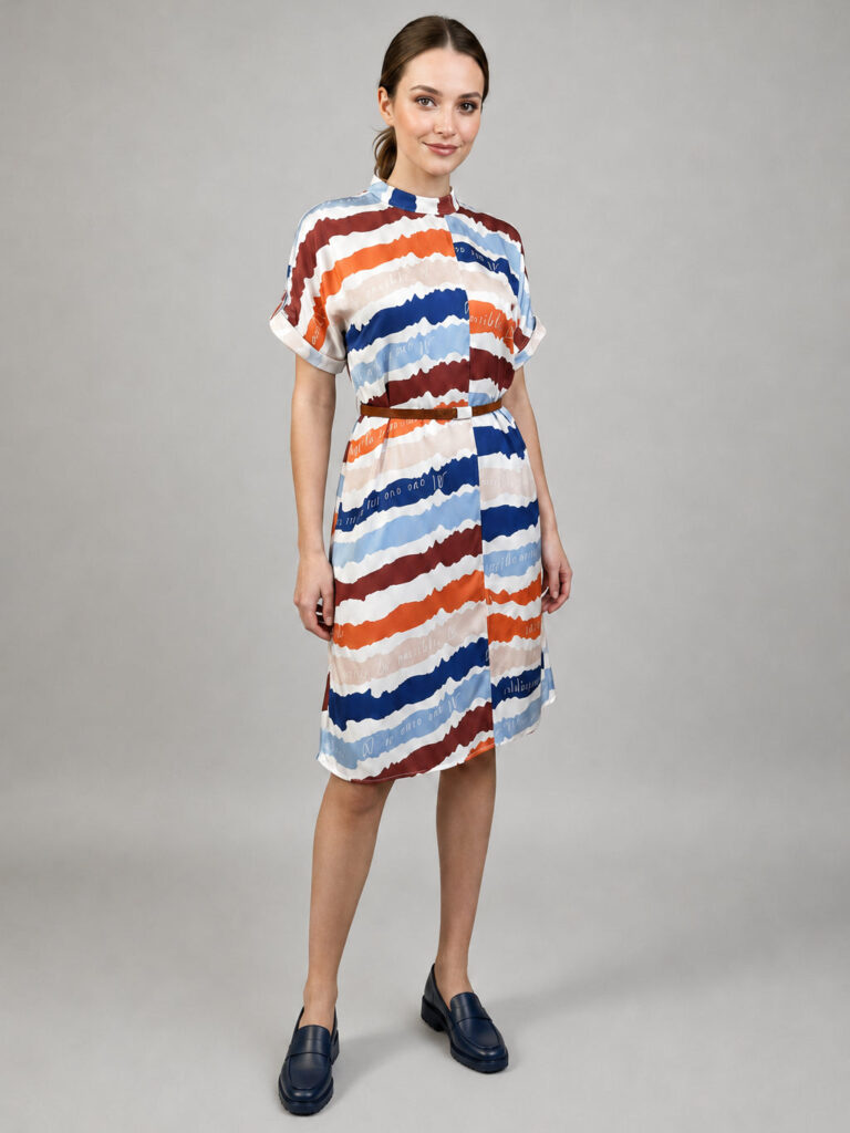 Vestido estampado con moños – GORAH