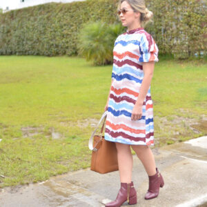 Vestido estampado con moños – GORAH