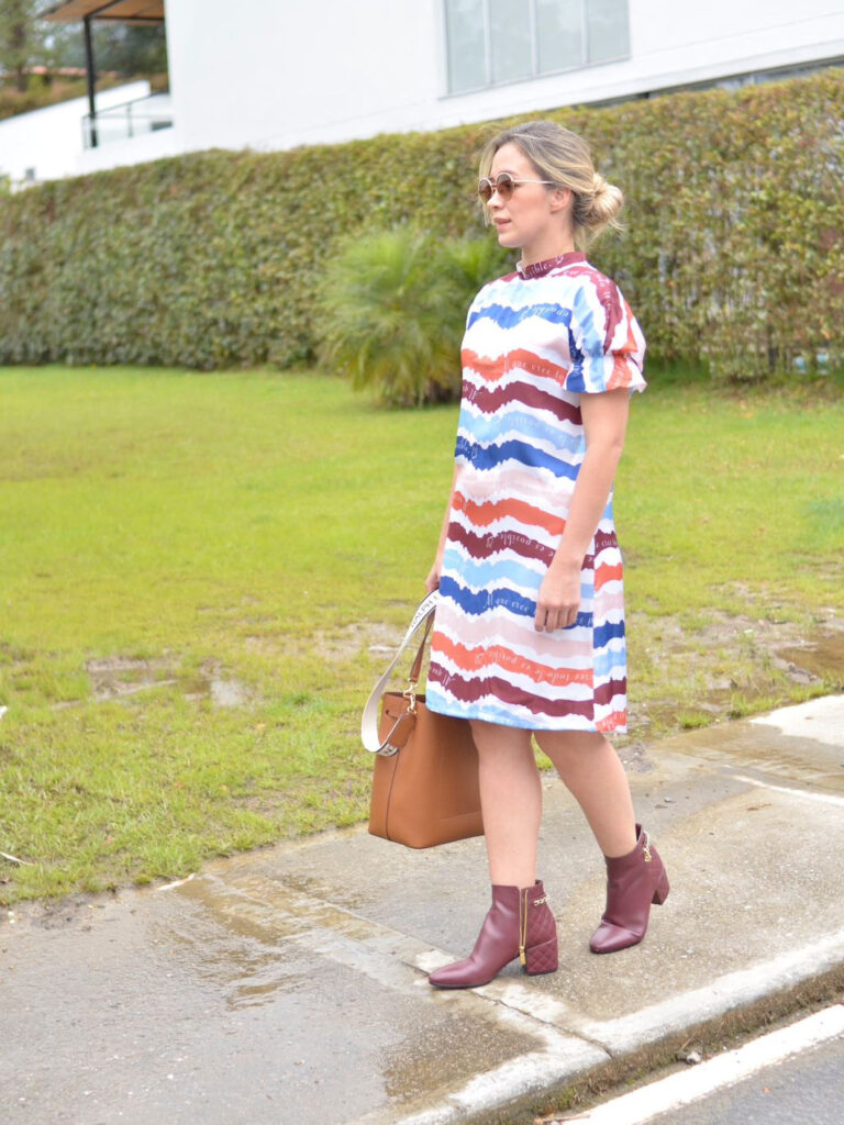 Vestido estampado con moños – GORAH