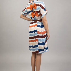 Vestido estampado con moños – GORAH