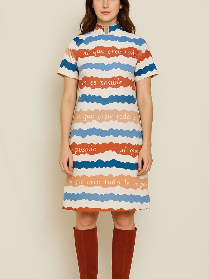 Vestido estampado con moños – GORAH